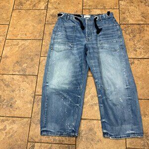 We The Free Blue Wide Leg Jeans